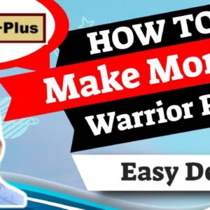 How To Make Money With Warrior Plus | Warrior Plus Affiliate Marketing For Beginners