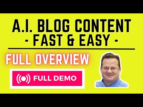 How To Create Blog Content With AI Software | Full DEMO Article Forge Review | Easy AI Blog Content