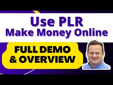 How To Use PLR Products To Make Money Online - FULL DEMO - Use PLR Products To Make Money Online