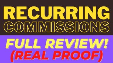 How To Make Recurring Money Online - Recurring Commissions PROOF - Up To 80% Recurring Commissions!