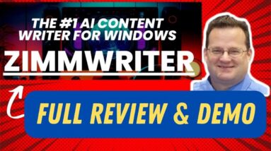 Zimmwriter Review - FULL DEMO Zimmwriter Review and Demo - Easy Fast Quality AI Content