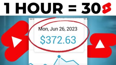 How I Generate 300 YouTube Shorts Per Day for FREE and Make $372.63/Day On Autopilot!
