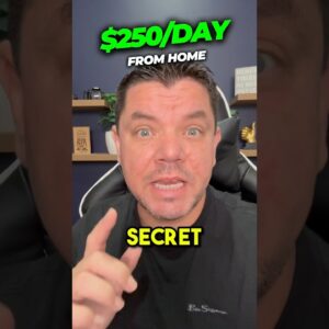 $250 A Day Work From Home SECRET (Make Money Online 2024)