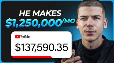 Earn $137,590.35 Without Showing Face For FREE (Make Money Online 2024)